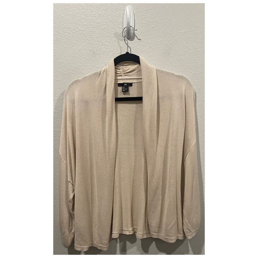 H&M Open Front Beige Cardigan